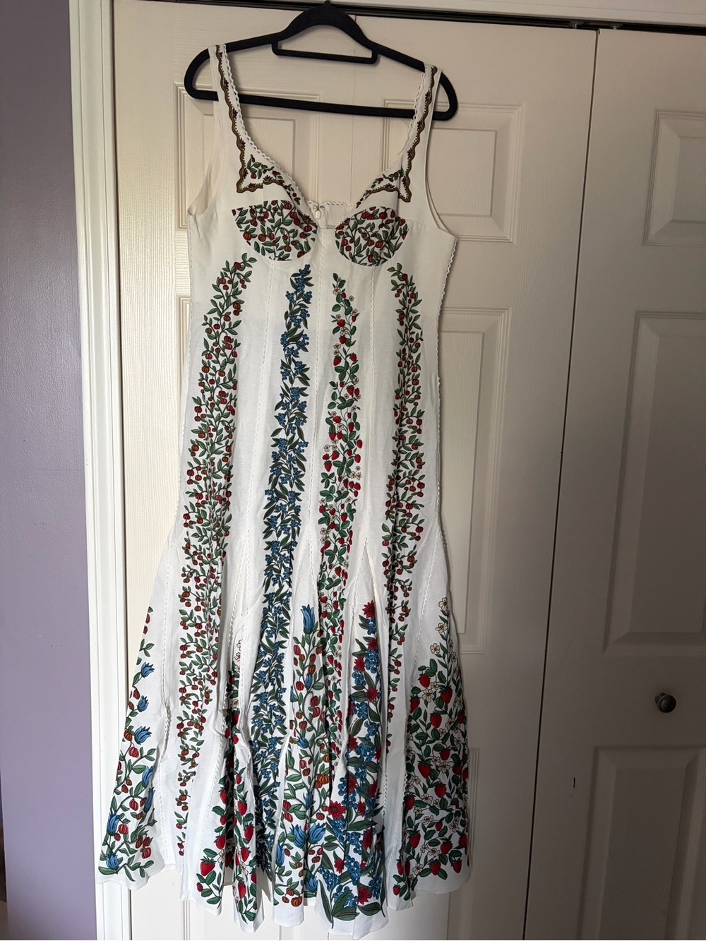 Farm Rio Fruit Beauty Linen Blend Maxi Dress - Picture 7 of 11